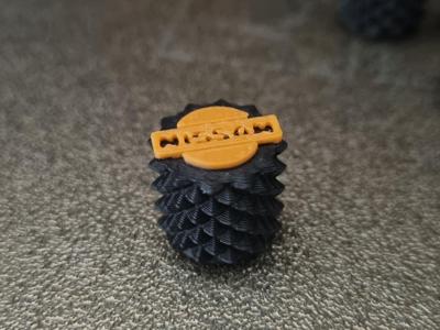 Tire valve cap NISSAN logo