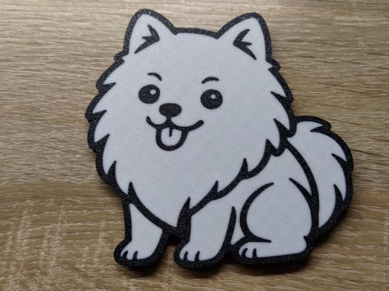Pomeranian - German Spitz coaster