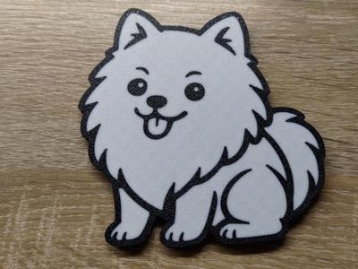 Pomeranian - German Spitz coaster