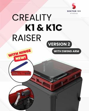 CREALITY K1 & K1C RAISER / DECKEL / TOP COVER / UPGRADE (VERSION 2)