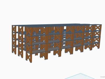 Stackable Euro Pallet Rack Model 