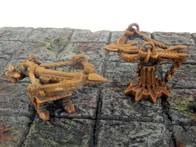 Ballista arrow launchers for siege warfare (miniature)