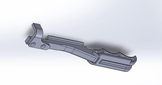 Folding charge handle for A&K/Echo1 M249/Mk46