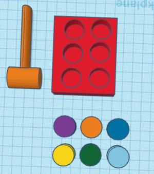 pegs and hammer toy