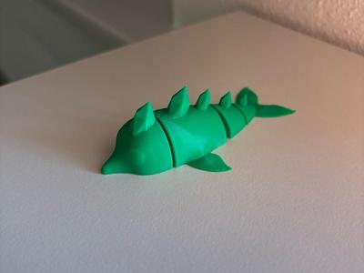 Mini Articulated Crystal Dolphin