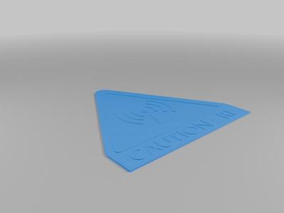 RF Caution Sign