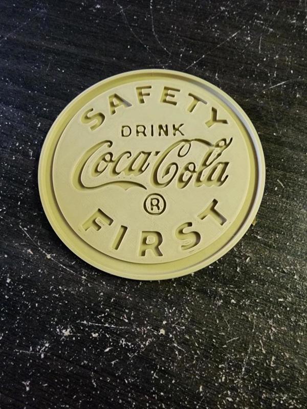 Coca Cola Saftey Marker Reverse (Coaster)