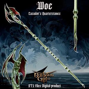 Fantasy Woe Corzador Staff from Baldurs Gate 3