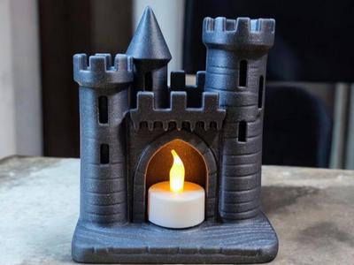 “Enchanted Castle” Candle Holder