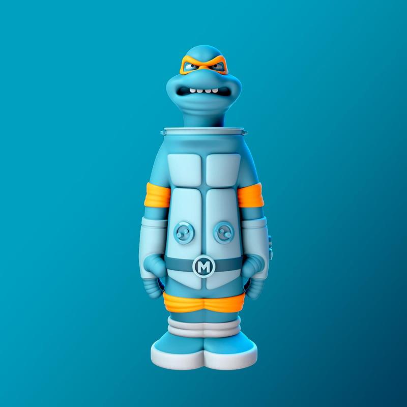 TMNT Michelangelo Astronaut