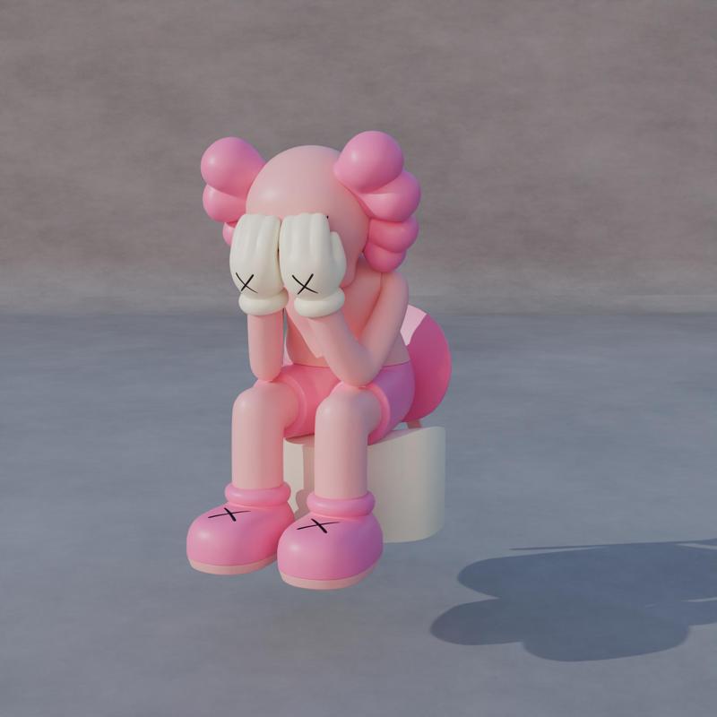 KAWS Sit Statue