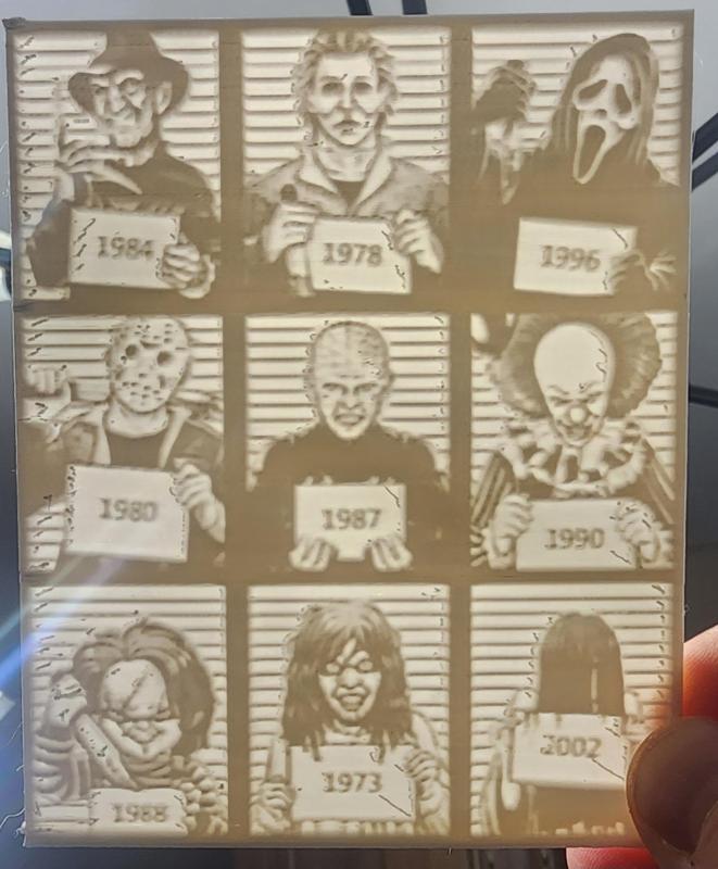 Halloween Mug Shot Friends Lithophane