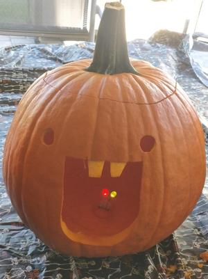 Pumpkin Light Battery and LED Holder (CR2032) - for jack-o-lantern