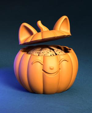 Cat-O-Pumpkin Treat Box