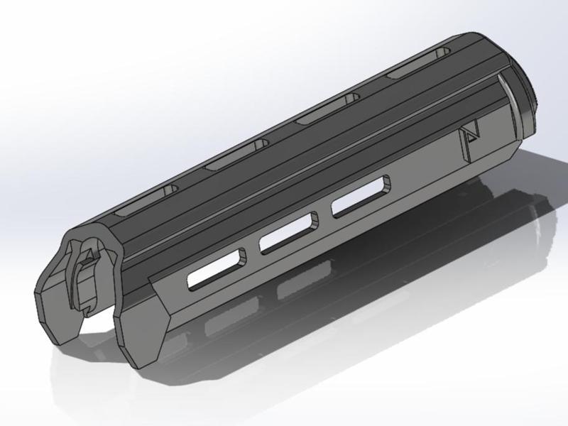 Custom Drop-In MLOK Handguard