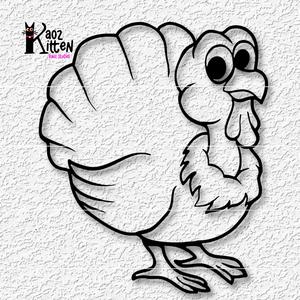 funny turkey wall art Happy Thanksgiving party decor