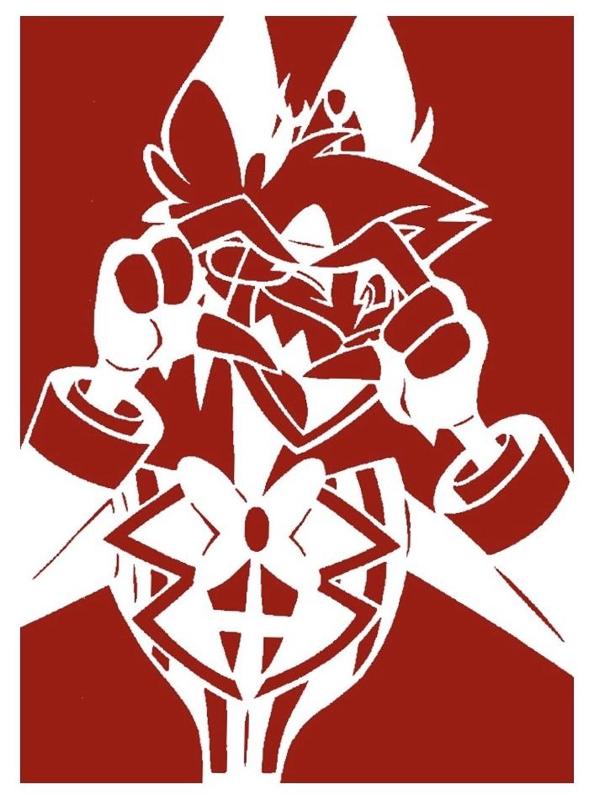 Alastor the Radio Demon stencil 9