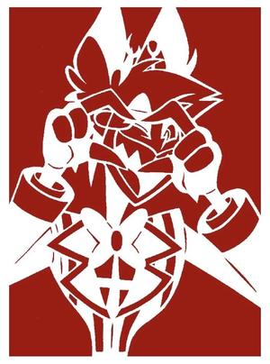 Alastor the Radio Demon stencil 9