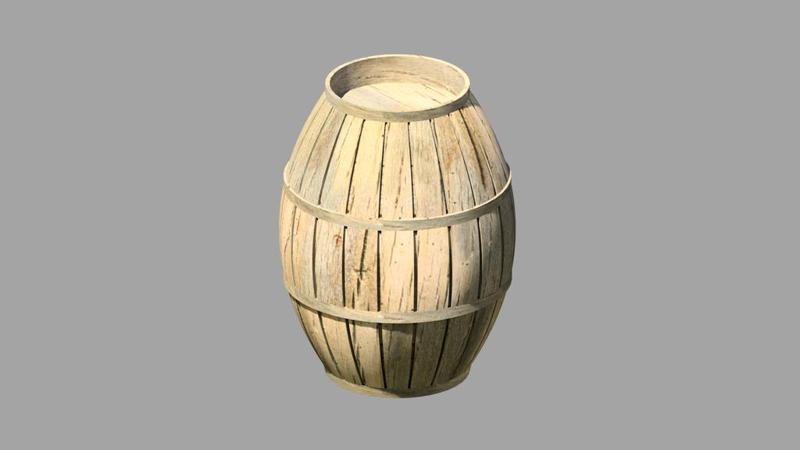 Just an old wood barrel