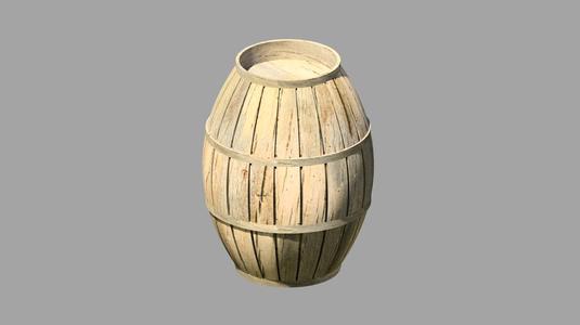Just an old wood barrel