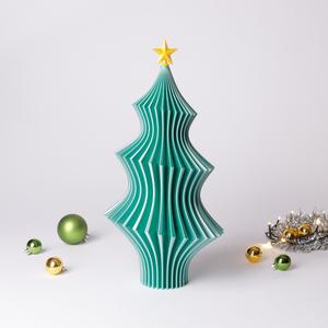 Abstract Christmas Tree /w Tree Topper (normal and vase mode)