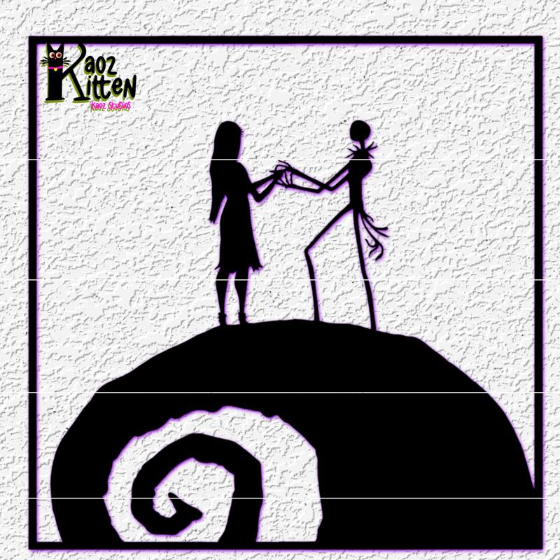 jack and sally wall art the nightmare before christmas fanart decor