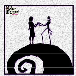 jack and sally wall art the nightmare before christmas fanart decor