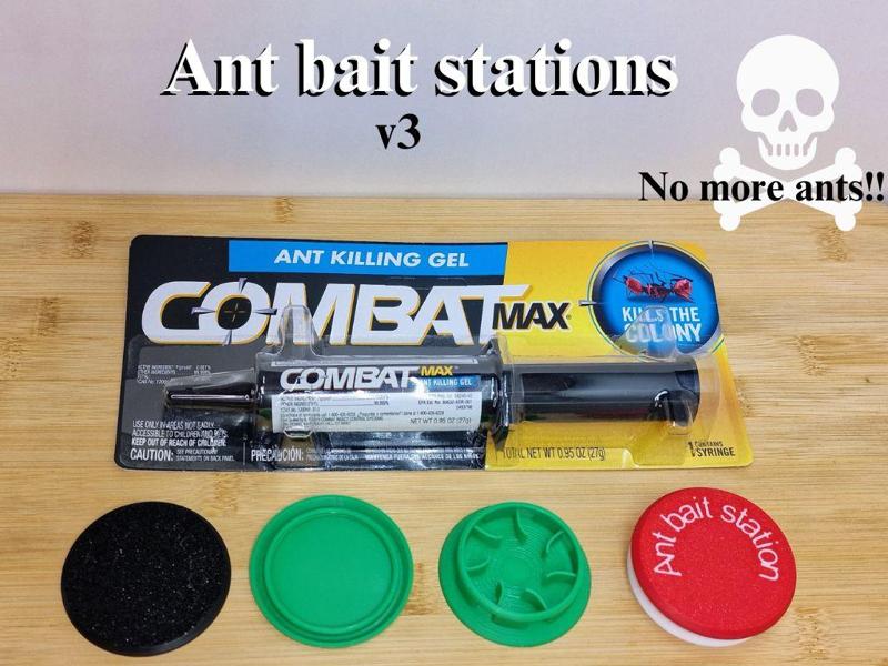 Ant bait station Round v3. No trap.