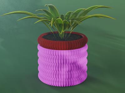 Sora Planter Pot, Scalloped | Small, Medium, Large | Self Watering and Drip Tray 