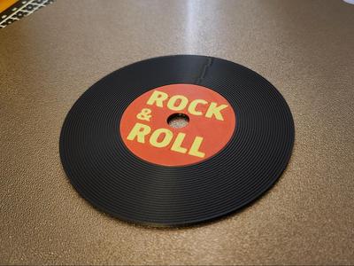 Vinyl Rock & Roll coasters