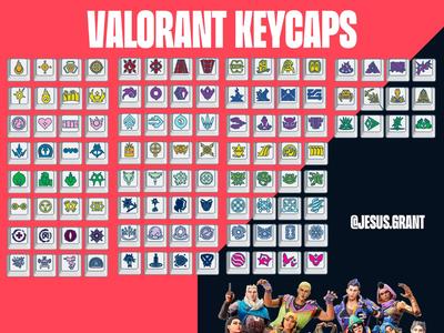 Valorant Keycaps Full
