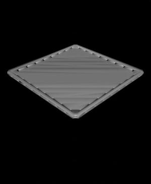 9x9 Thin Plate - Top Holes