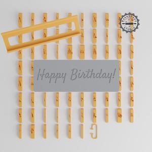 Satisfy Font Tile Set, 1/2" Size, 80 Pieces, Perfect for Clay, Cookies & Fondant PRODUCT_2825