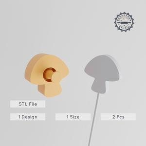 Spotty Mushroom Cake Pop Mold, Spotted Shroom Design, 2-Piece Fungi STL PRODUCT_1008