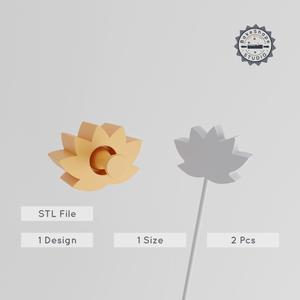 Lotus Cake Pop Mold Set, 2-Piece Flower & Water Blossom Design, Sacred & Serene Petal for Baking Decor PRODUCT_2799