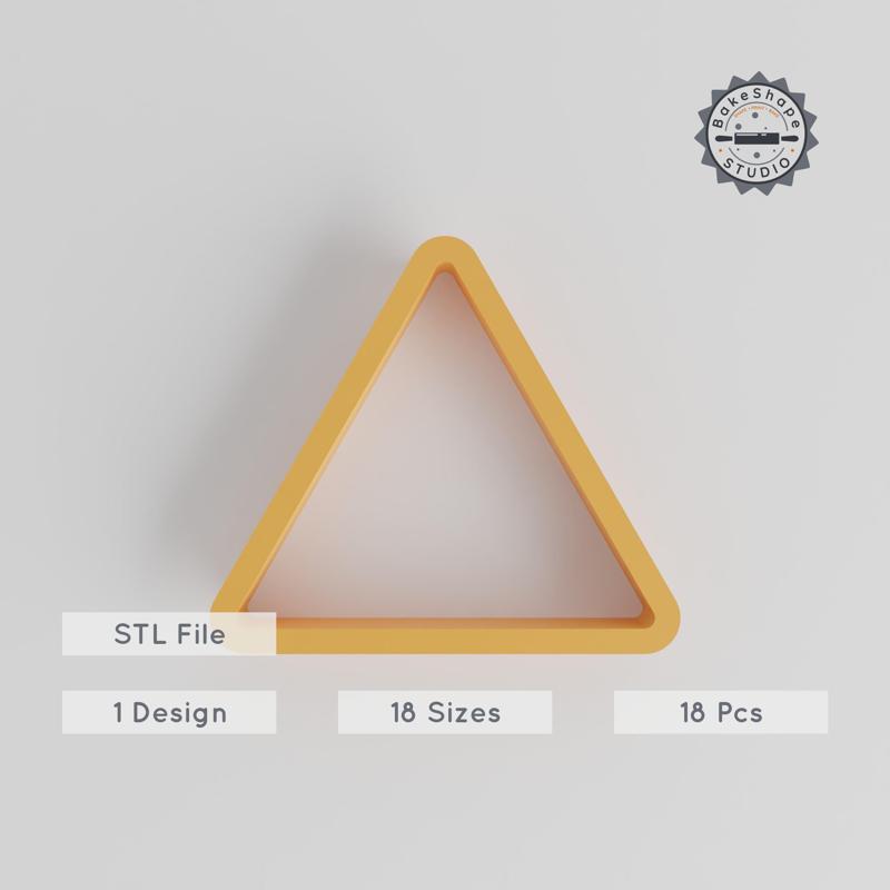 Triangle Shape Cutter Set, 18 Sizes, Perfect for Cookies, Fondant & Clay PRODUCT_1171
