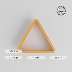 Triangle Shape Cutter Set, 18 Sizes, Perfect for Cookies, Fondant & Clay PRODUCT_1171
