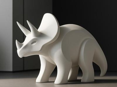 Triceratops Sculture - Figure