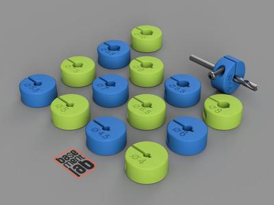 Drill Bit Stopper Depth Stop - Set 4.0-10mm