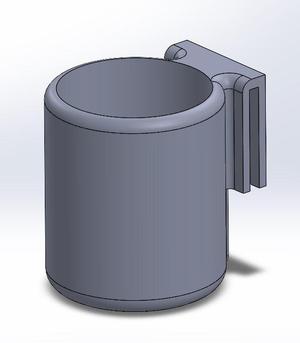 Shopping cart cupholder
