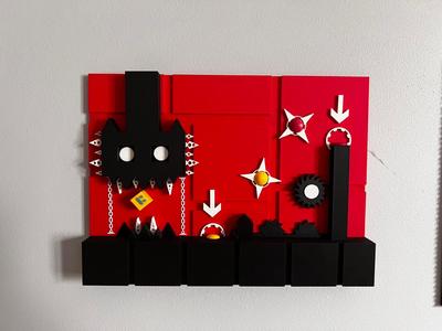 Geometry dash clubstep diorama