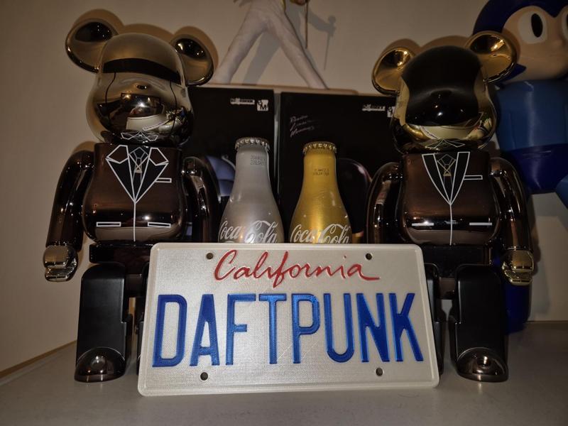 Daft Punk "Daft Punk California" Numberplate