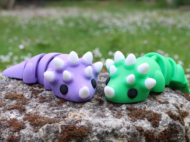 Baby flexi dinosaur triceratops