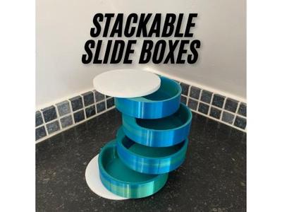 stackable slide boxes - organizer 