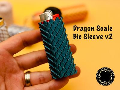 Dragon Scale Bic Lighter Sleeve 2