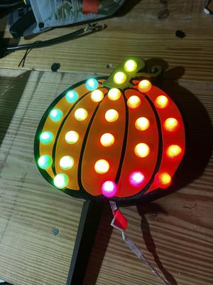 Encapsulated Rain Resistant Halloween Pumpkin Pixel Prop - Seed Pixels