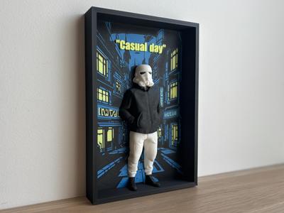 Casual Trooper Wall Art - NeoPop Edition 