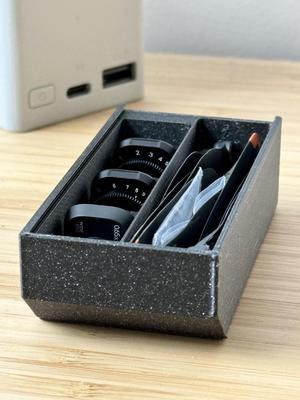 Dovetail storage box sized to fit DJI Mini 3 Pro battery charger