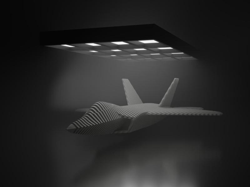 F-22 Raptor Layred Sculpture