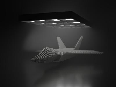 F-22 Raptor Layred Sculpture